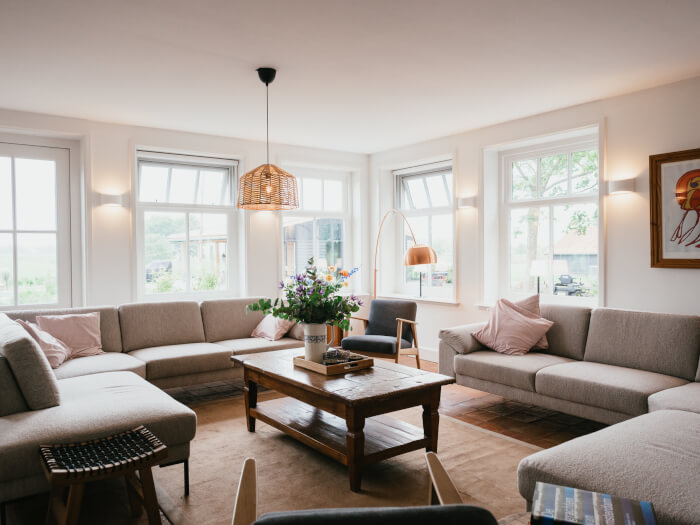 Vakantiehuis in Grootschermer (Noord-Holland) voor 15 personen met 7 slaapkamers.