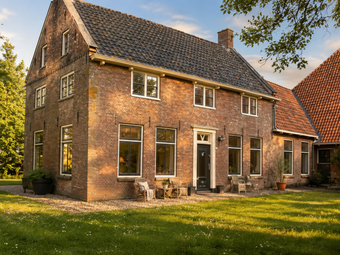 Vakantiehuis in Weidum (Friesland) voor 18 personen met 8 slaapkamers.