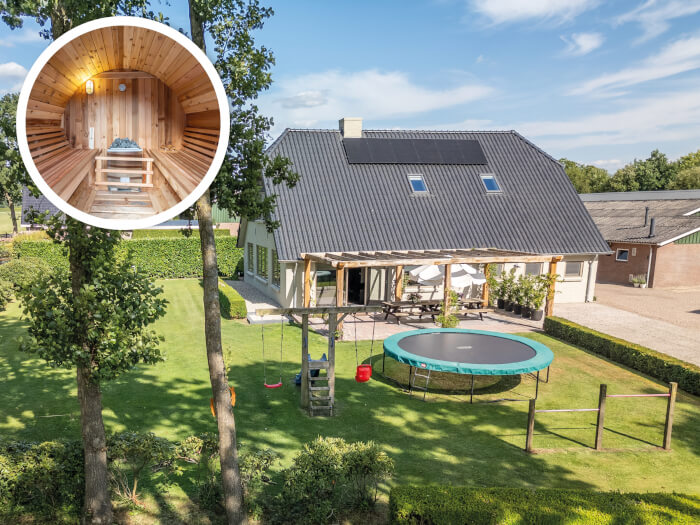 Vakantiehuis in Otterlo (Gelderland) voor 16 personen met 8 slaapkamers.