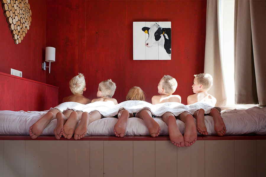 Familiehuizen in Nederland.